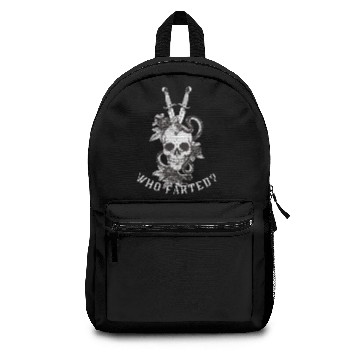 Discover Who farted skull Backpacks