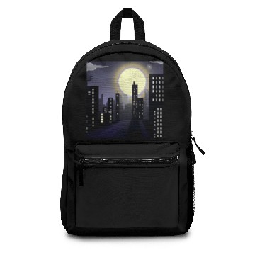 Discover City On The Moon Backpacks