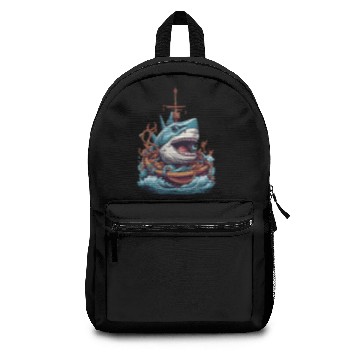 Discover shark attack Backpacks