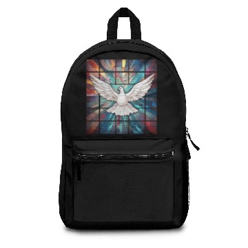 Discover White Dove Church Window Backpacks