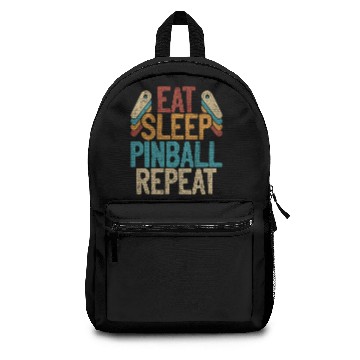 Discover Eat Sleep Pinball Repeat Backpacks