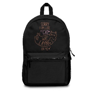 Discover Funny Cat Mom Saying Backpacks