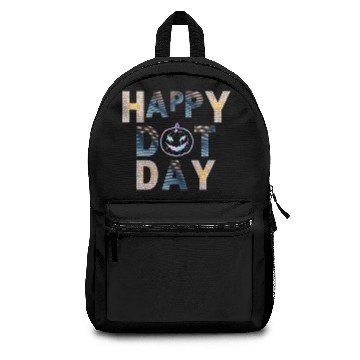 Discover Happy dot day pumpkin polka dot Backpacks