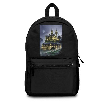 Discover Gothic Mansion at Dusk Backpacks