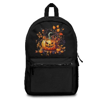 Discover autumn Halloween funny pumpkin Backpacks