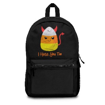 Discover I Hate You Too Funny Halloween Candy Corn Backpacks