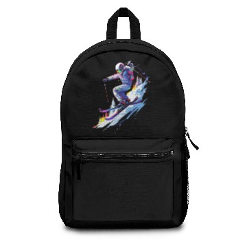 Discover Skiing Ski Snow Mountain Skier Winter Backpacks