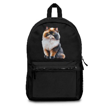 Discover Persian Cat - Black, White, and Orange Backpacks