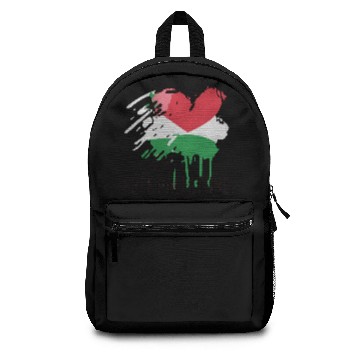 Discover I Love Free Palestine Flag Backpacks