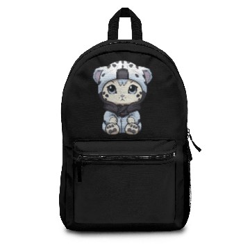 Discover Snow leopard winter leopard comic Backpacks