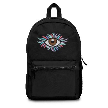 Discover Stylized Brown Eye Doodle Backpacks