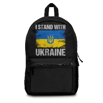 Discover I Stand With Ukraine Ukrainian Flag Backpacks