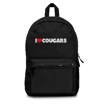 Discover I Love Heart Cougars Backpacks