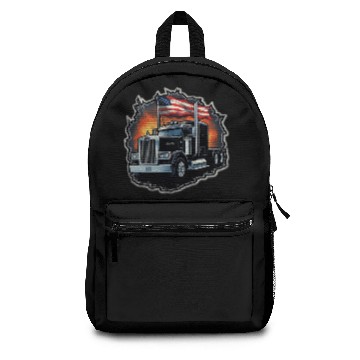 Discover American flag Peterbilt Backpacks