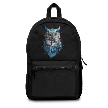 Discover Blue Light Owl Backpacks design