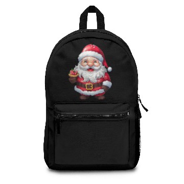 Discover Santa Claus With Beard, Hat And Sweets Backpacks