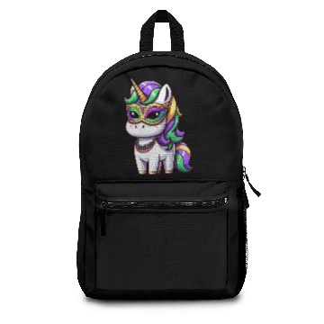 Discover Mardi Gras Unicorn Comic Mask Backpacks