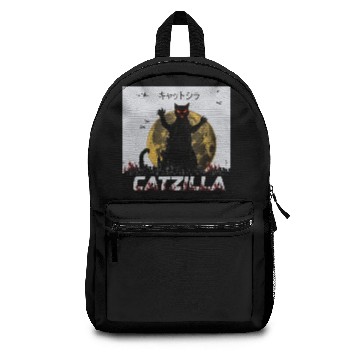 Discover Catzilla funny cat Backpacks design