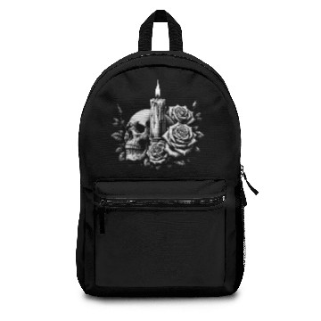Discover Gothic Skull and Roses Graphic Art Backpacks