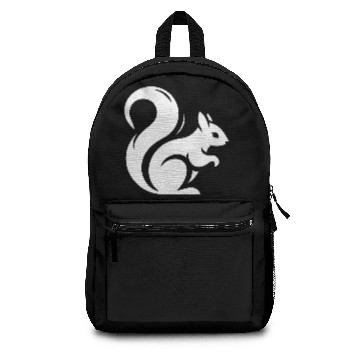 Discover Minimalist Squirrel Silhouette Backpacks