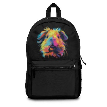 Discover Watercolor Colorful Guinea Pig Colorful Backpacks