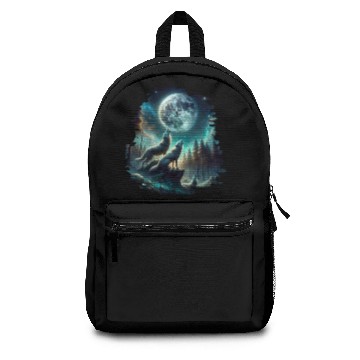 Discover Wolf Surrealistic Animal Kingdom Fantasy Backpacks