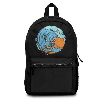 Discover Surfing Skeleton Backpacks