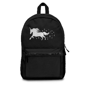 Discover magical running unicorn Backpacks