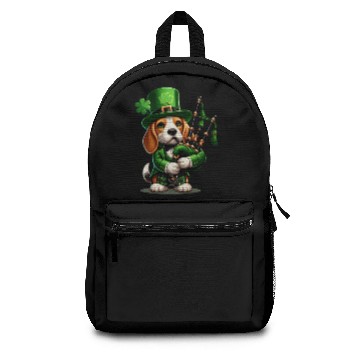 Discover St. Patrick's Day Beagle Bagpiper Backpacks