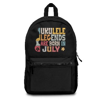 Discover Ukulele Legends are born in July Backpacks