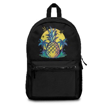Discover fun pineapple and palm trees Backpacks