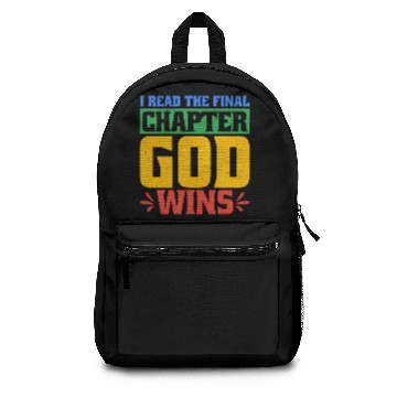 Discover I Read The Final Chapter, God Wins 2 Backpacks