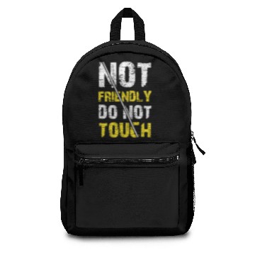 Discover Not Friendly Do Not Touch Funny Introvert Backpacks