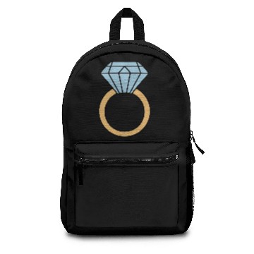 Discover Diamond Gemstone Ring Vector 3 Colors Backpacks
