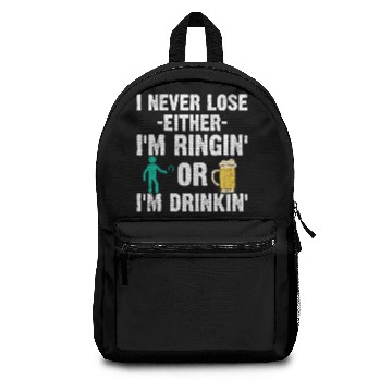 Discover Funny Drinking Horseshoe Pitching Backpacks