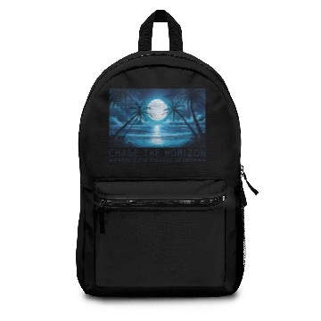 Discover Chase The Horizon Saying Quote Statement Backpacks