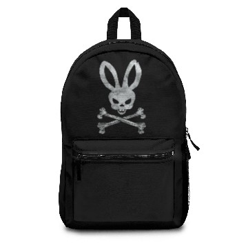 Discover Funny Easter Bunny Crossbones Backpacks