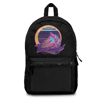 Discover Retro Seashell Beach Life Pink Backpacks