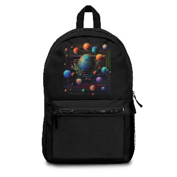 Discover Planet Colorful Geometric Graphic Backpacks