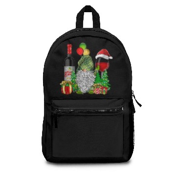 Discover Christmas Wine Gnomes For Xmas Cheer Backpacks