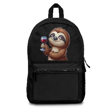 Discover Sloth Party Wine Red Wine Wine Lovers Backpacks