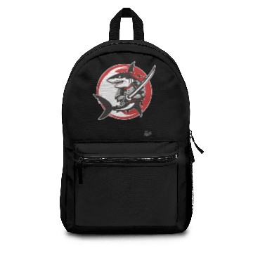 Discover Samurai Shark with Sword and Armor Backpacks