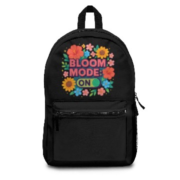 Discover Bloom Mode ON Floral Graphic Backpacks