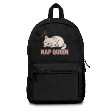 Discover Sleeping Cat Nap Queen Illustration Backpacks