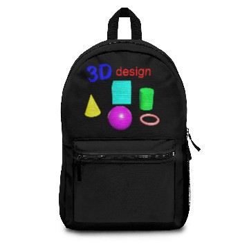 Discover Vibrant 3D Geometric Shape Design Backpacks