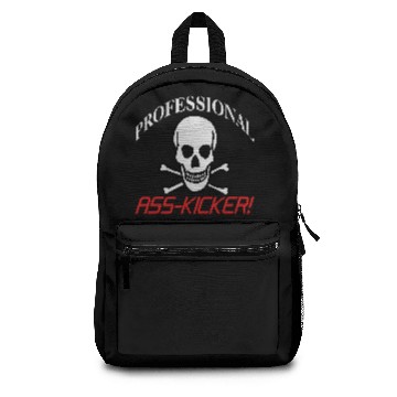Discover Professional Ass-Kicker (Skull & Crossbones) Backpacks