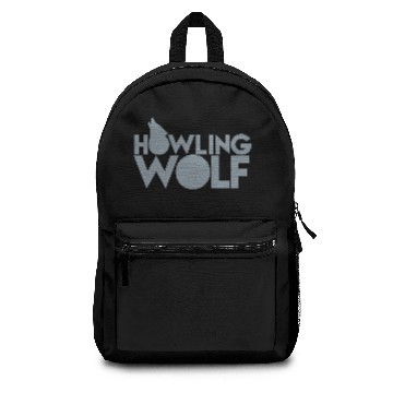 Discover HOWLING WOLF wolves howling at the moon silver Backpacks