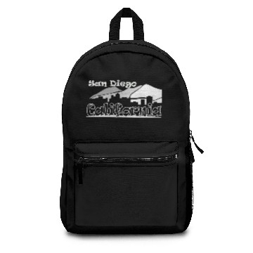 Discover San Diego (white) Backpacks