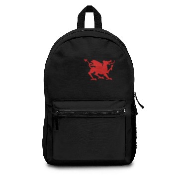 Discover rampant dragons licking emblem solid wicked! Backpacks