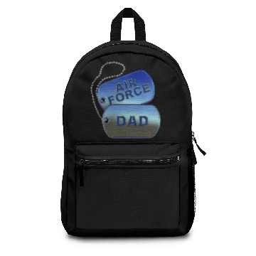 Discover Air Force Dad Dog Tags Backpacks